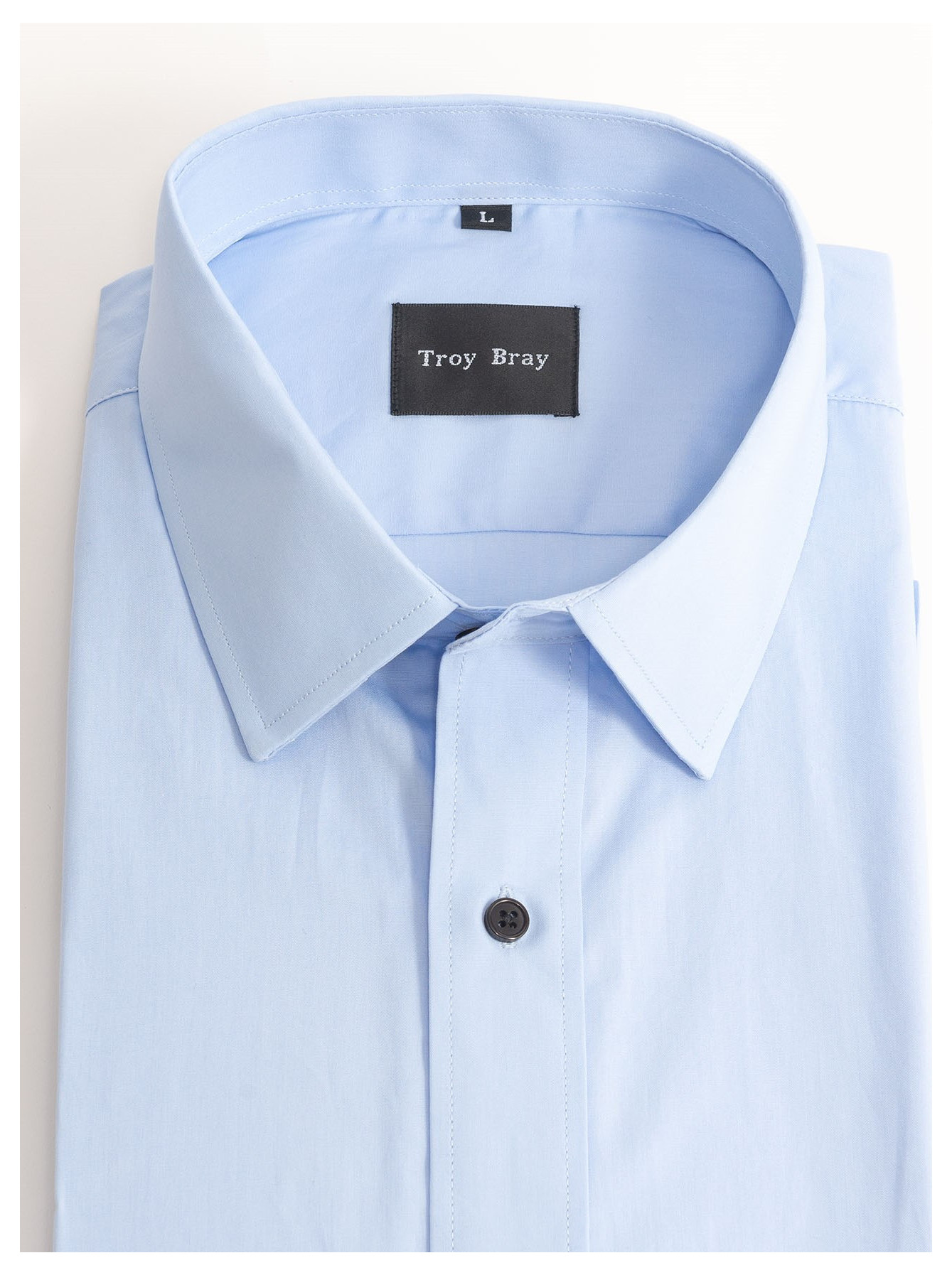 Skjorte lyse Blue sort knapper