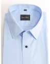 Skjorte lyse Blue sort knapper