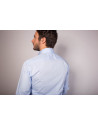 Skjorte lyse Blue sort knapper